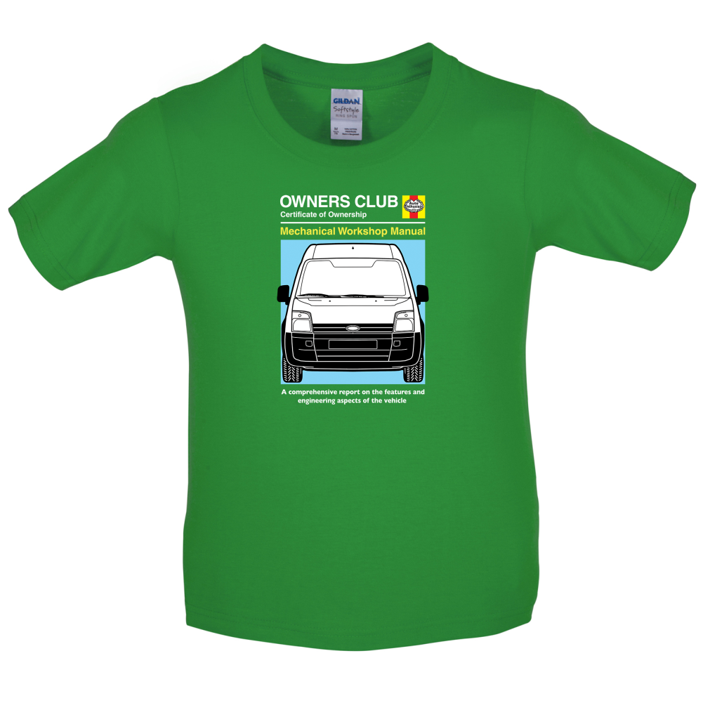 Car Owners Manual Ford Transit Kids T Shirt