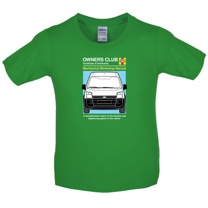 Car Owners Manual Ford Transit Kids T Shirt