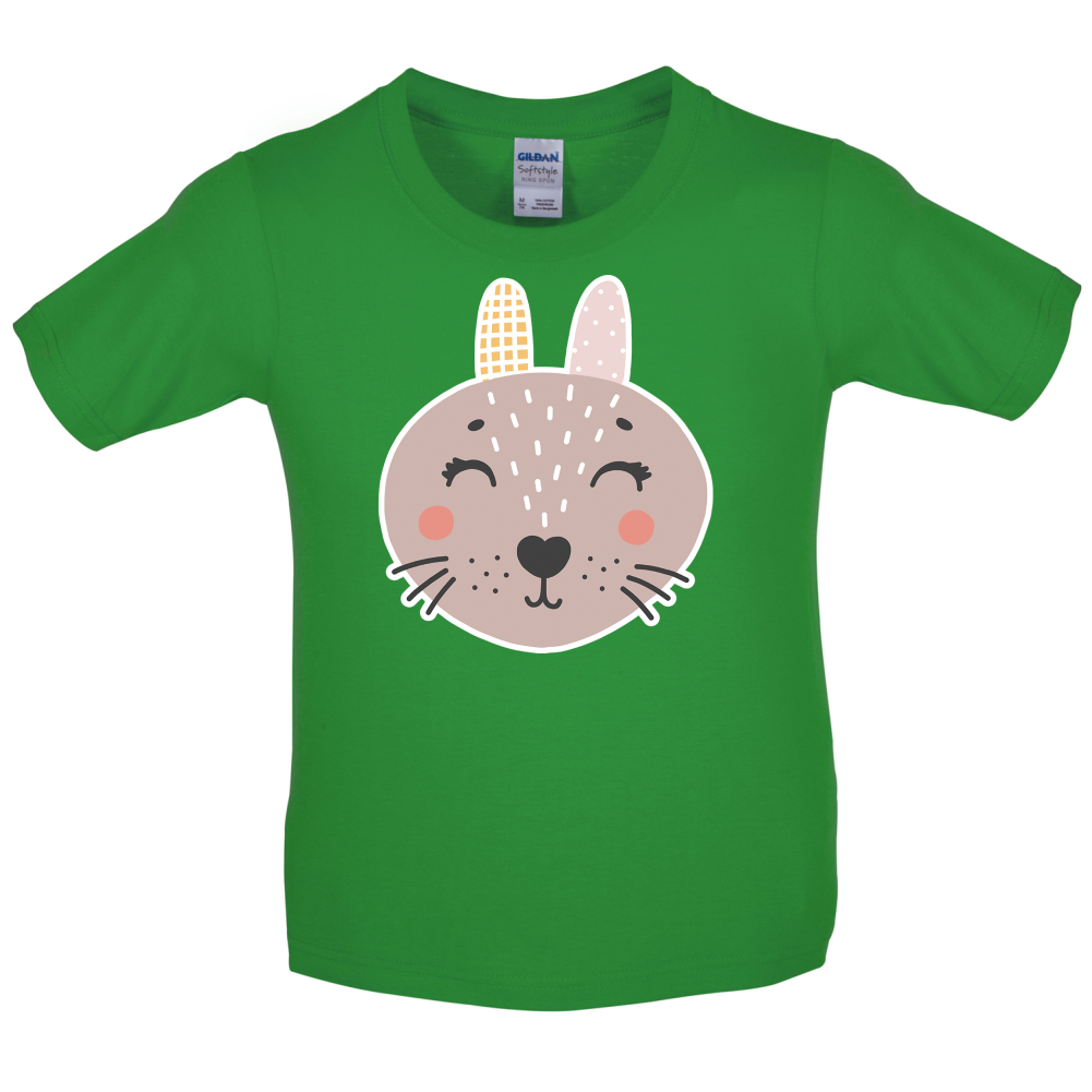 Smiley Face Mrs Rabbit Kids T Shirt
