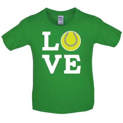 Love Tennis Kids T Shirt