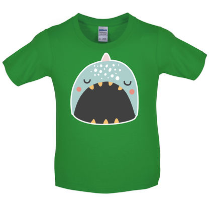 Smiley Face Narwhal Kids T Shirt