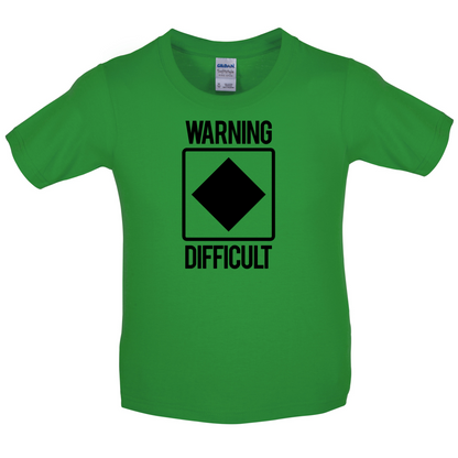 Warning Difficult Kids T Shirt