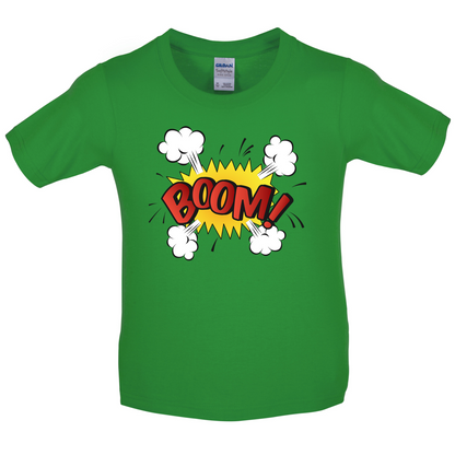 BOOM! Word Art Kids T Shirt