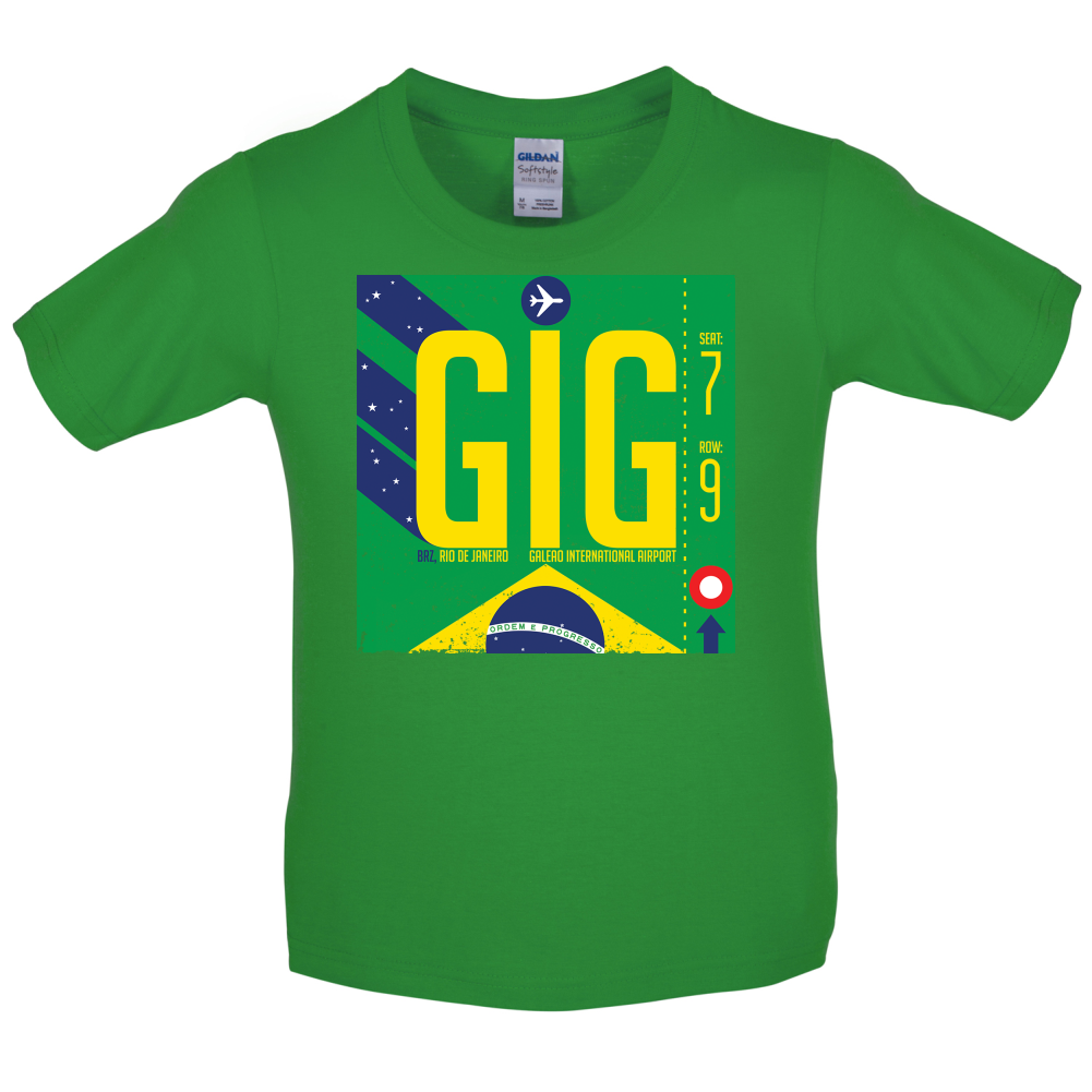 Rio Airport Kids T Shirt