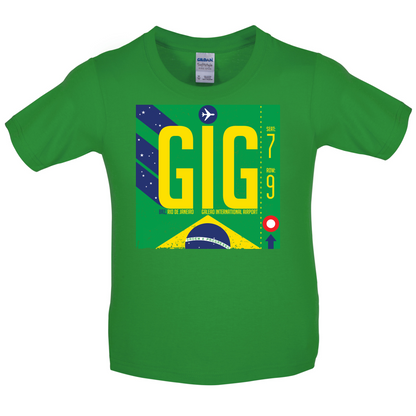 Rio Airport Kids T Shirt