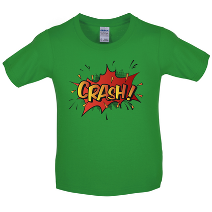 CRASH! Word Art Kids T Shirt