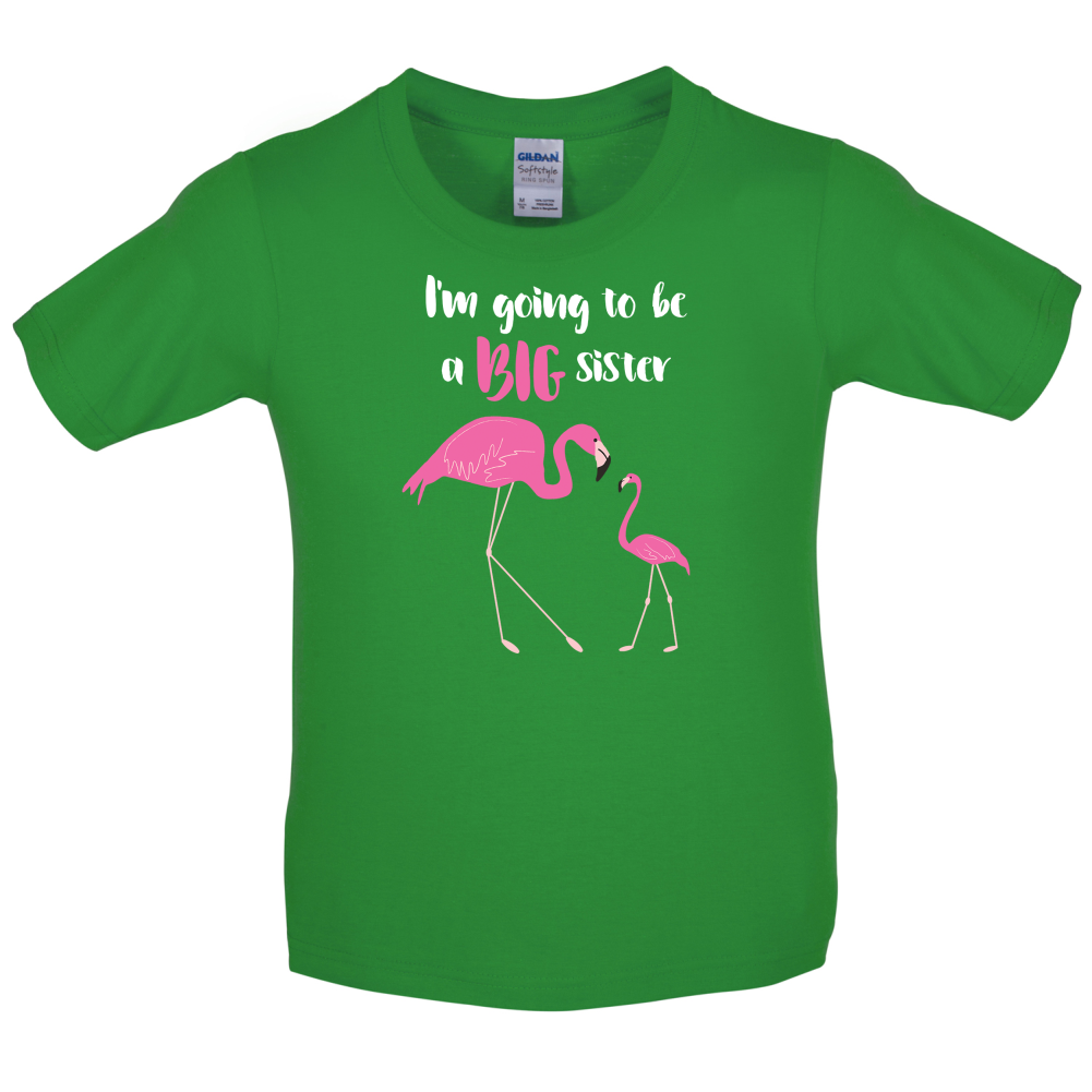 Big Sister Flamingo  Kids T Shirt