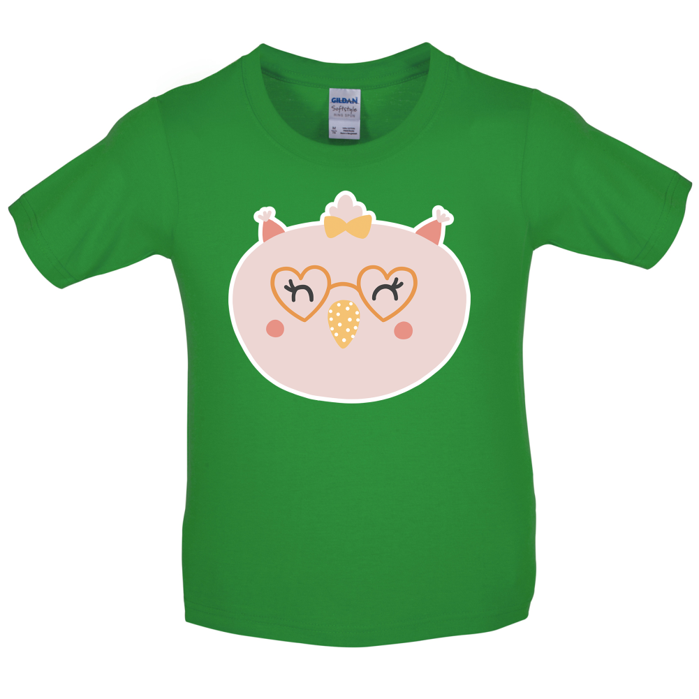 Smiley Face Chick Kids T Shirt