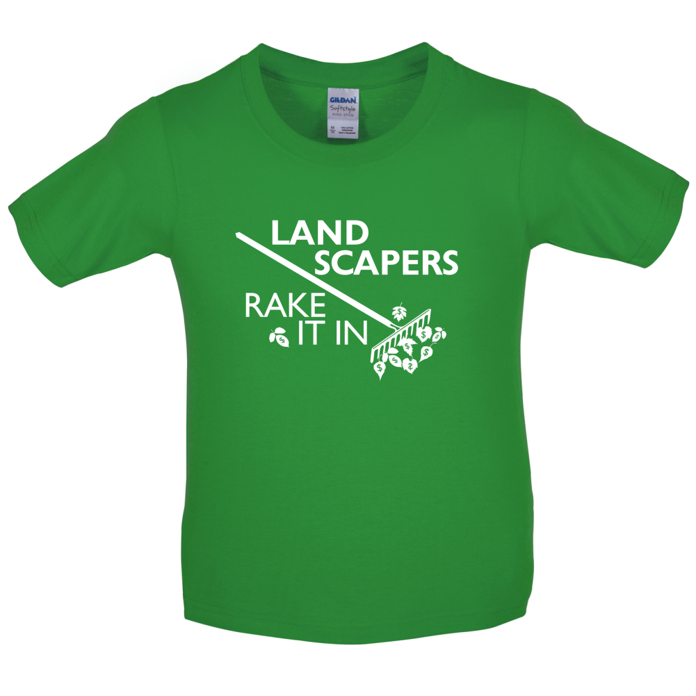 Landscapers Rake It In Kids T Shirt