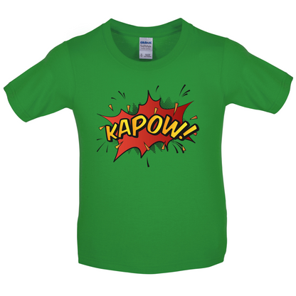 Kapow! Word Art Kids T Shirt