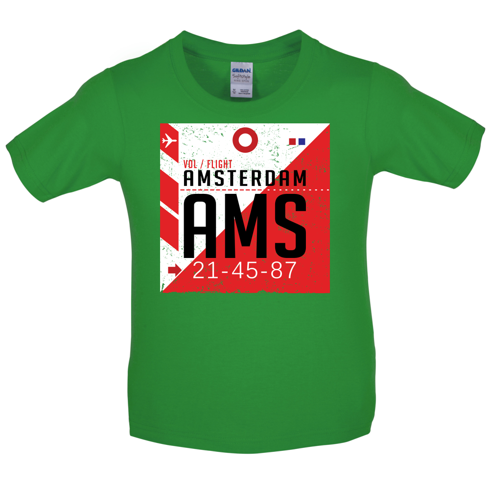 Amsterdam Airport  Kids T Shirt