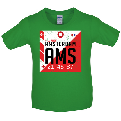 Amsterdam Airport  Kids T Shirt