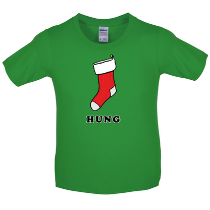 Hung Stocking Kids T Shirt