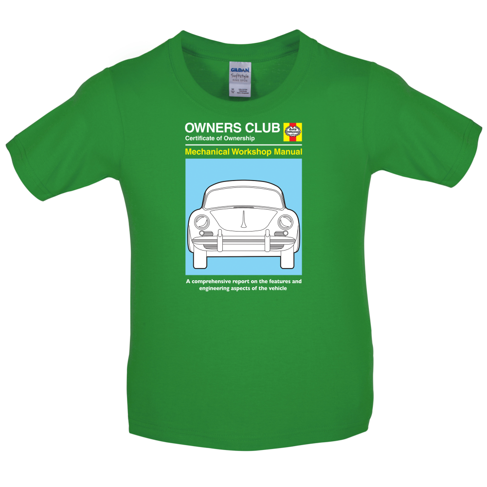Car Owners Manual 356 Kids T Shirt
