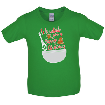 We Whisk You A Merry Christmas Kids T Shirt