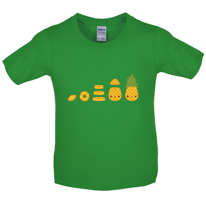 Evolution Of Pineapple Kids T Shirt