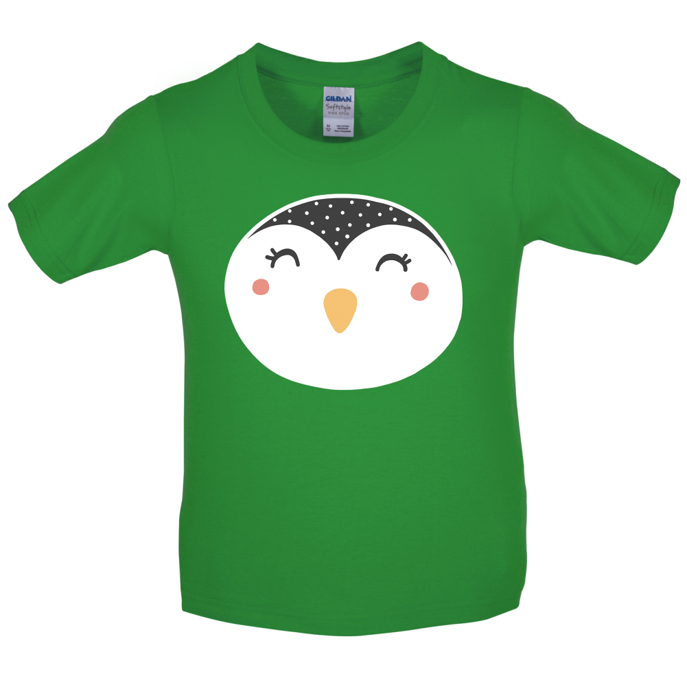 Smiley Face Penguin Kids T Shirt