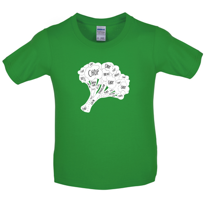 Butcher Broccoli Diagram Kids T Shirt