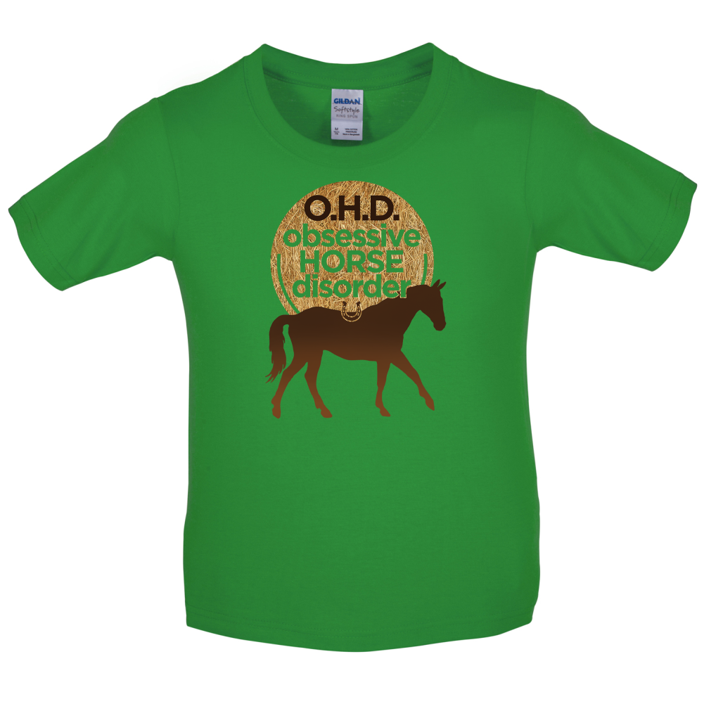 Obsessive Horse Disorder Kids T Shirt