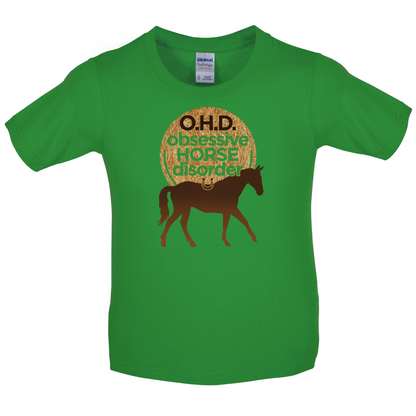 Obsessive Horse Disorder Kids T Shirt