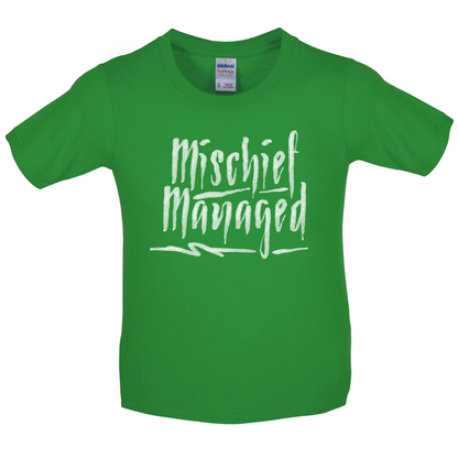 Mishchief Managed Kids T Shirt