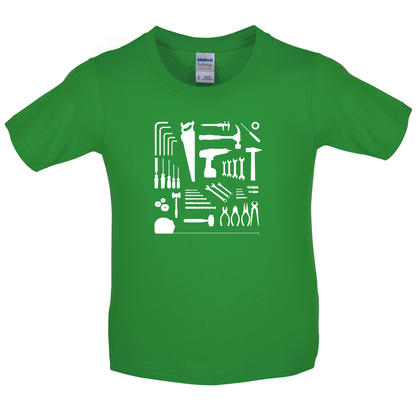 Tools Collage Kids T Shirt