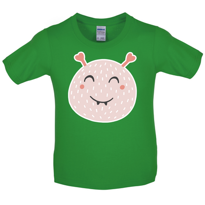 Smiley Face Blob Kids T Shirt