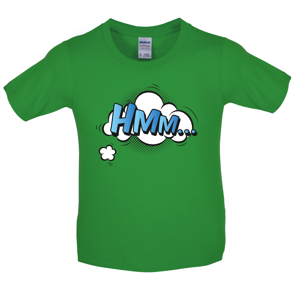 Hmm... Word Art Kids T Shirt
