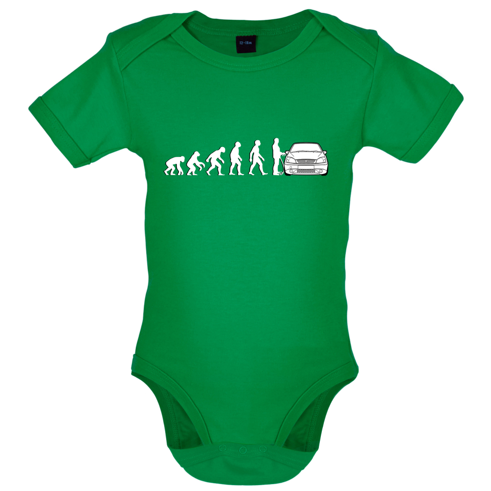 Evolution of Man Fiesta Driver Baby T Shirt