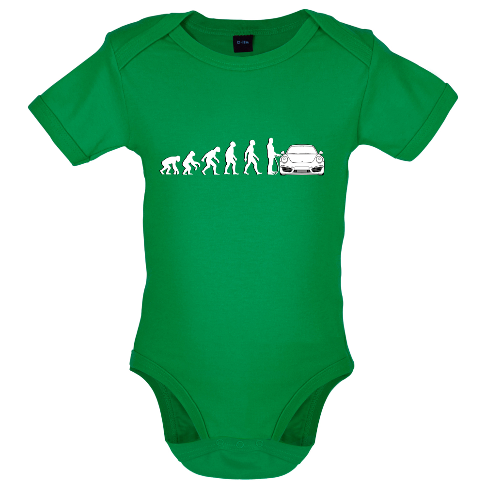 Evolution of Man 911 Driver Baby T Shirt