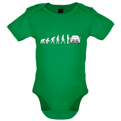 Evolution of Man Clio Driver Baby T Shirt