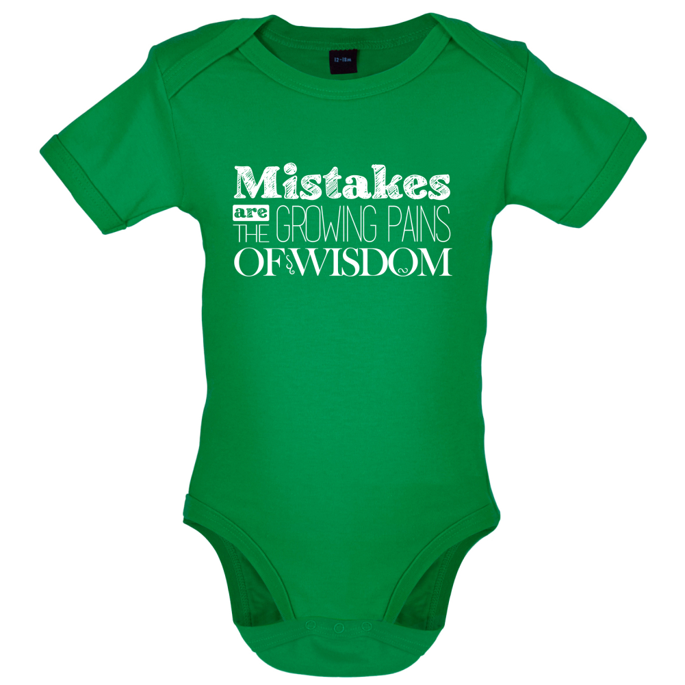 Mistakes Are Growing Pains of Wisdom Baby T Shirt