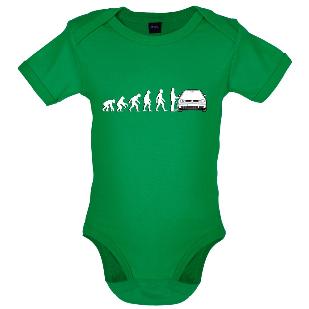 Evolution of Man Mk4 Golf Driver Baby T Shirt