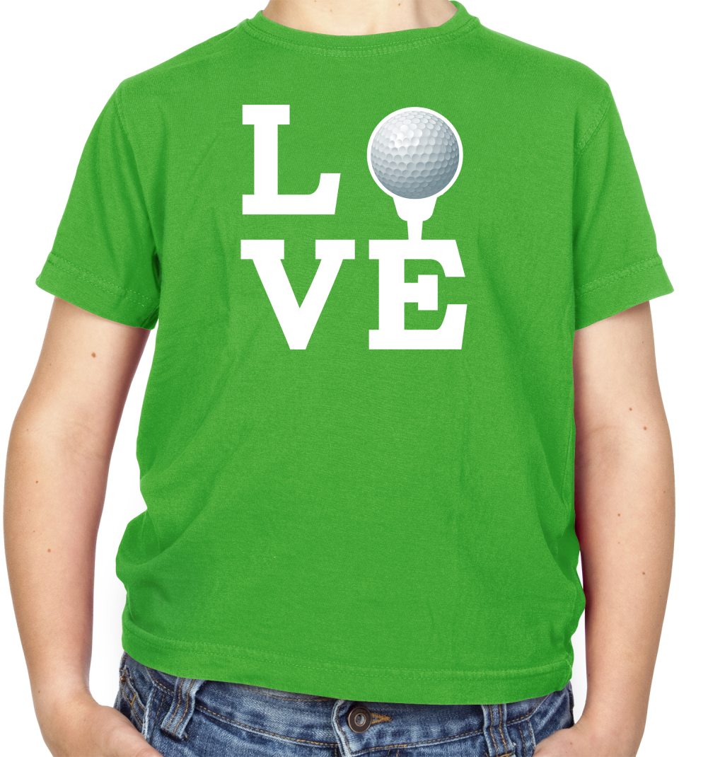 Love Golf Kids T Shirt