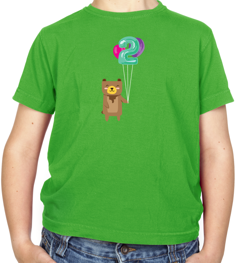 2nd Birthday Bear Kids T Shirt