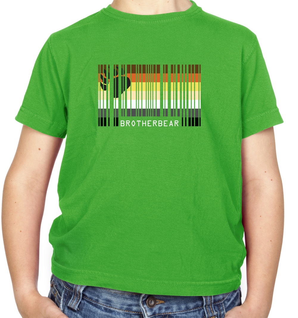 LGBT Barcode Flags - Brother Bear Kids T Shirt