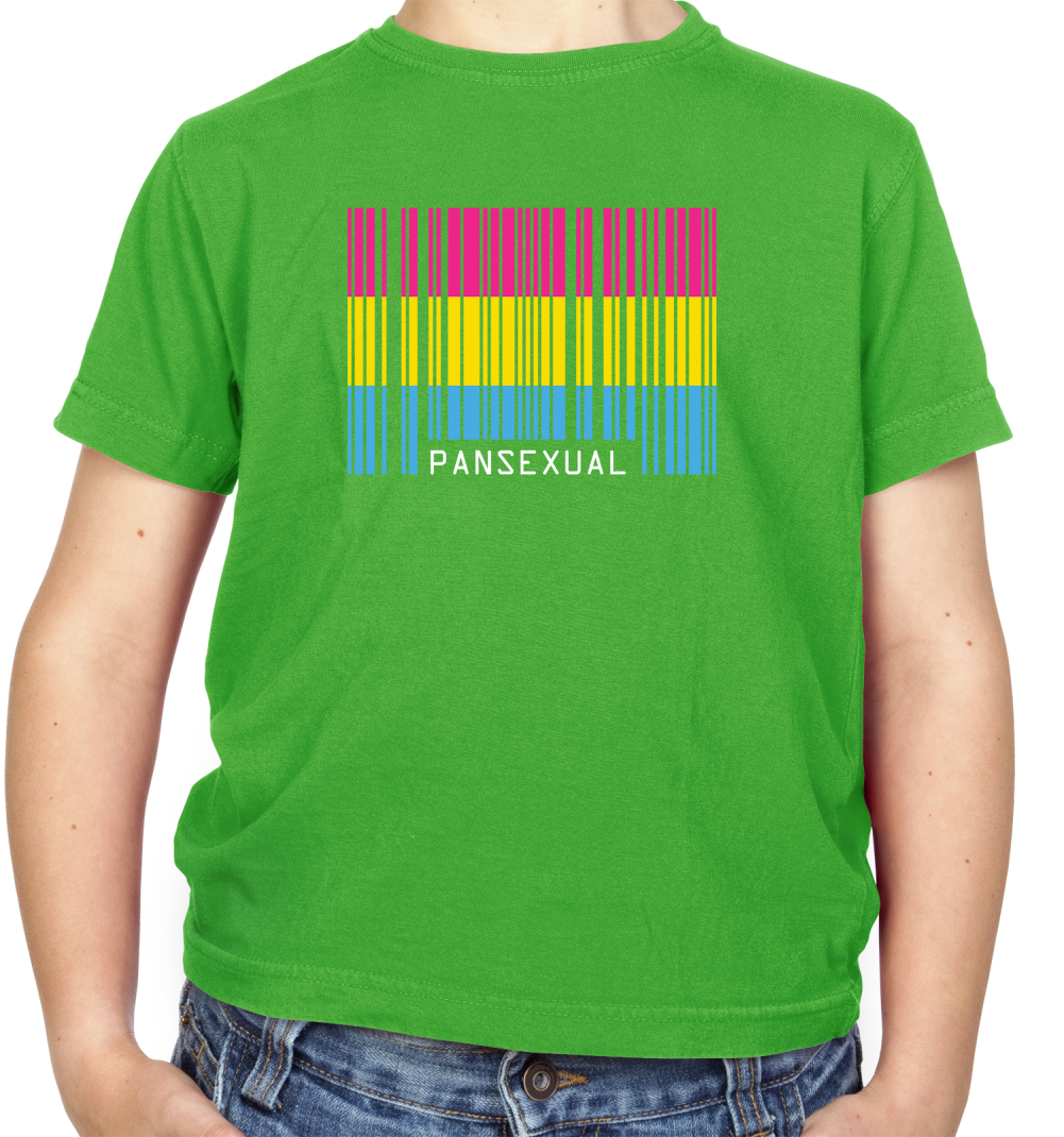 LGBT Barcode Flags - Pan Sexual Kids T Shirt