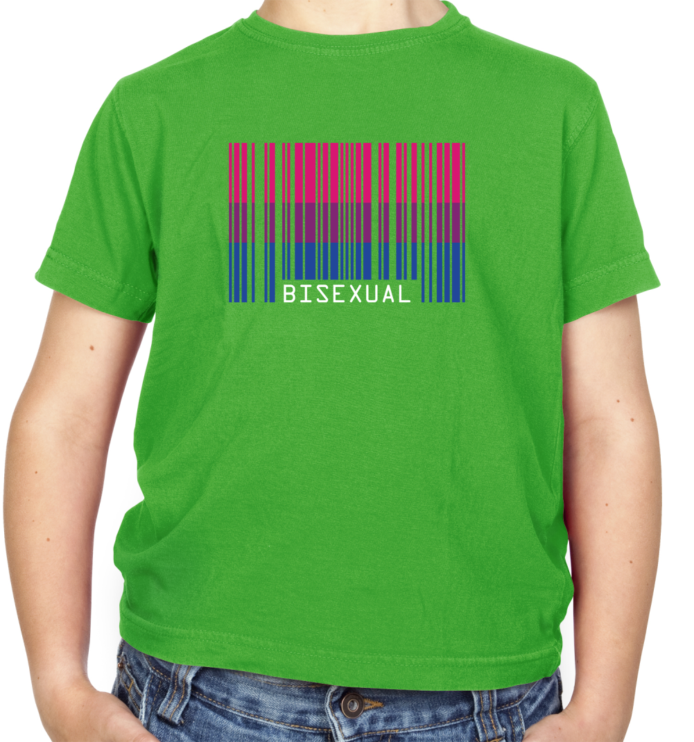 LGBT Barcode Flags - Bisexual Kids T Shirt
