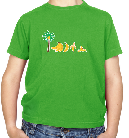 Evolution Of Banana Kids T Shirt