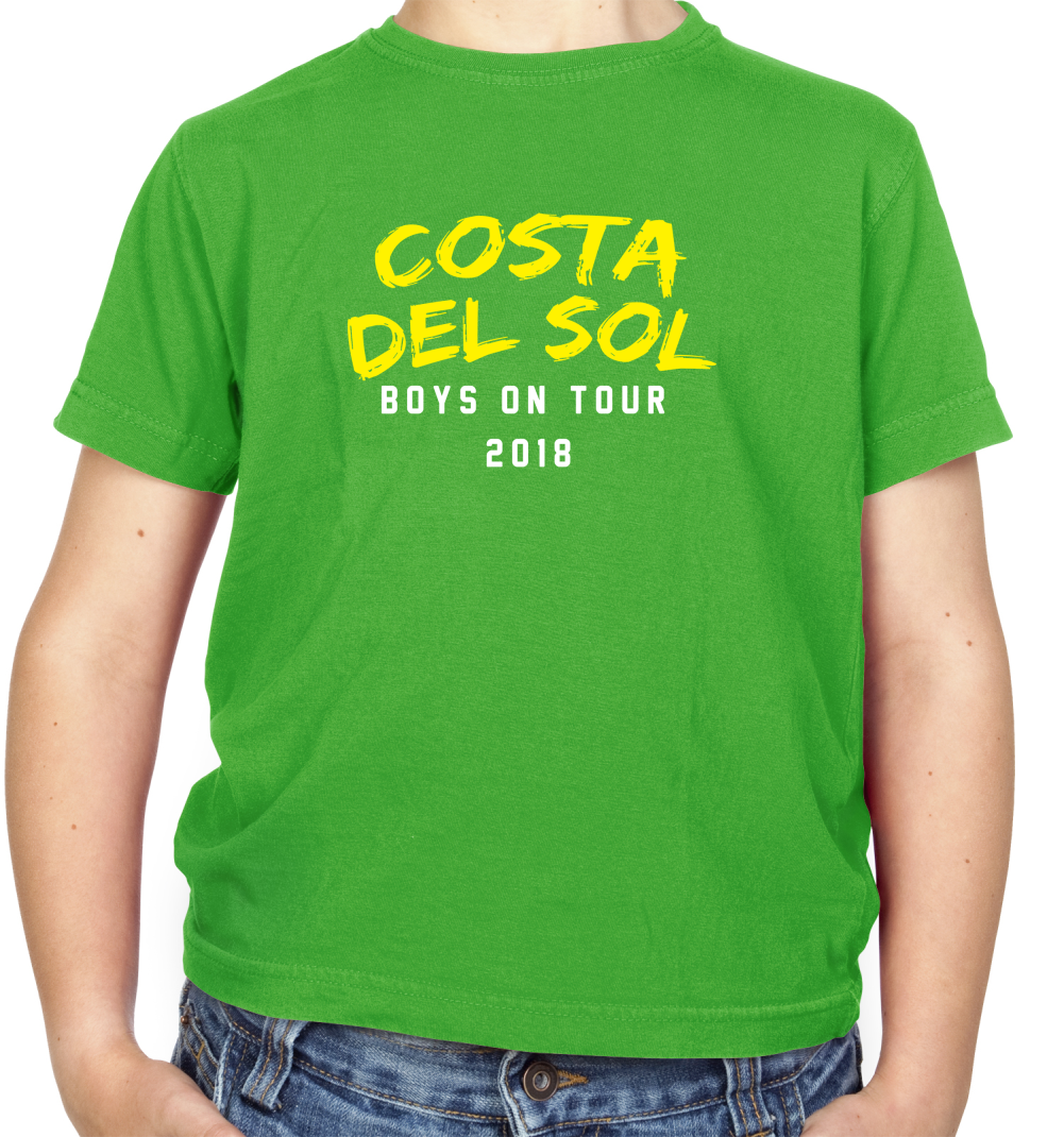 Boys On Tour Costa Del Sol Kids T Shirt