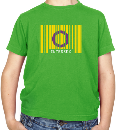 LGBT Barcode Flags - Intersex Kids T Shirt
