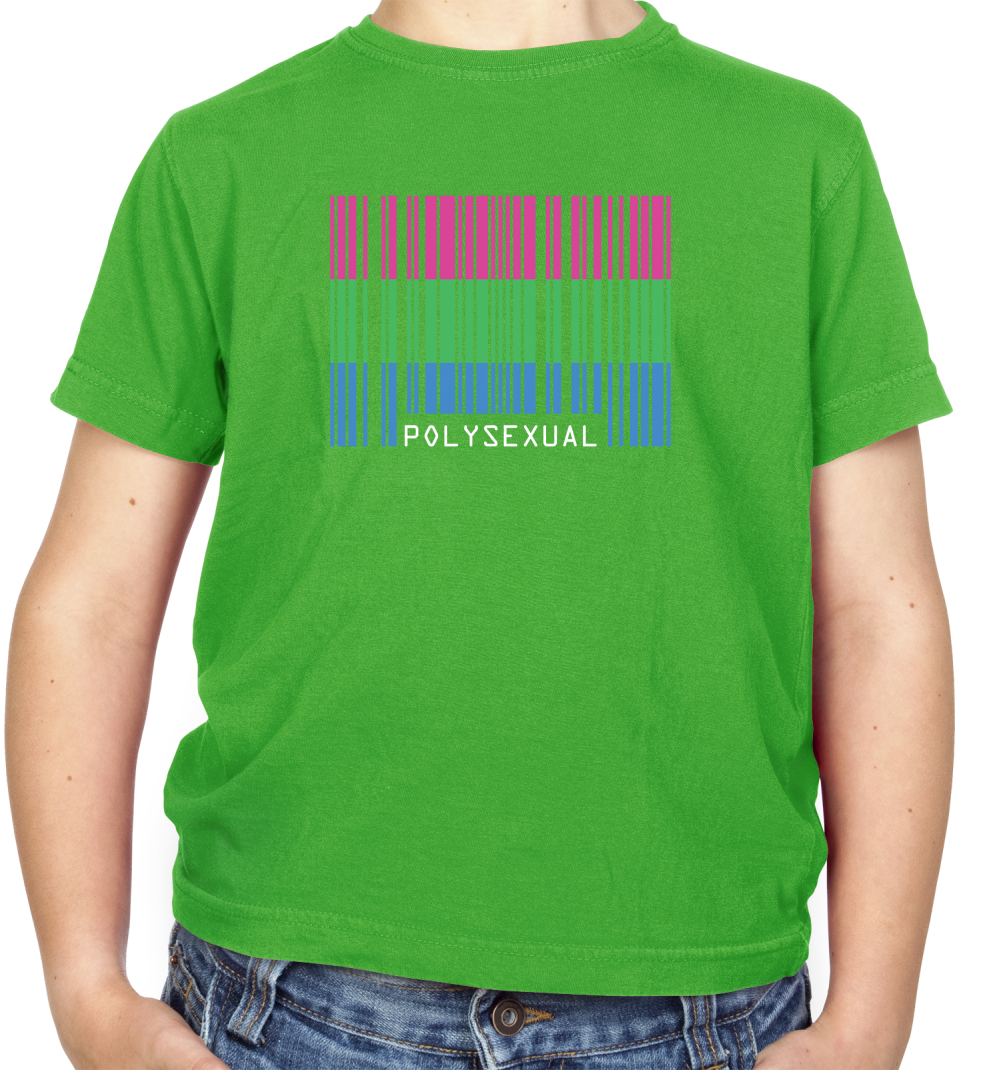LGBT Barcode Flags - PolySexual Kids T Shirt