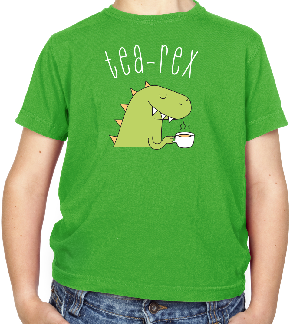 Tea-Rex Kids T Shirt
