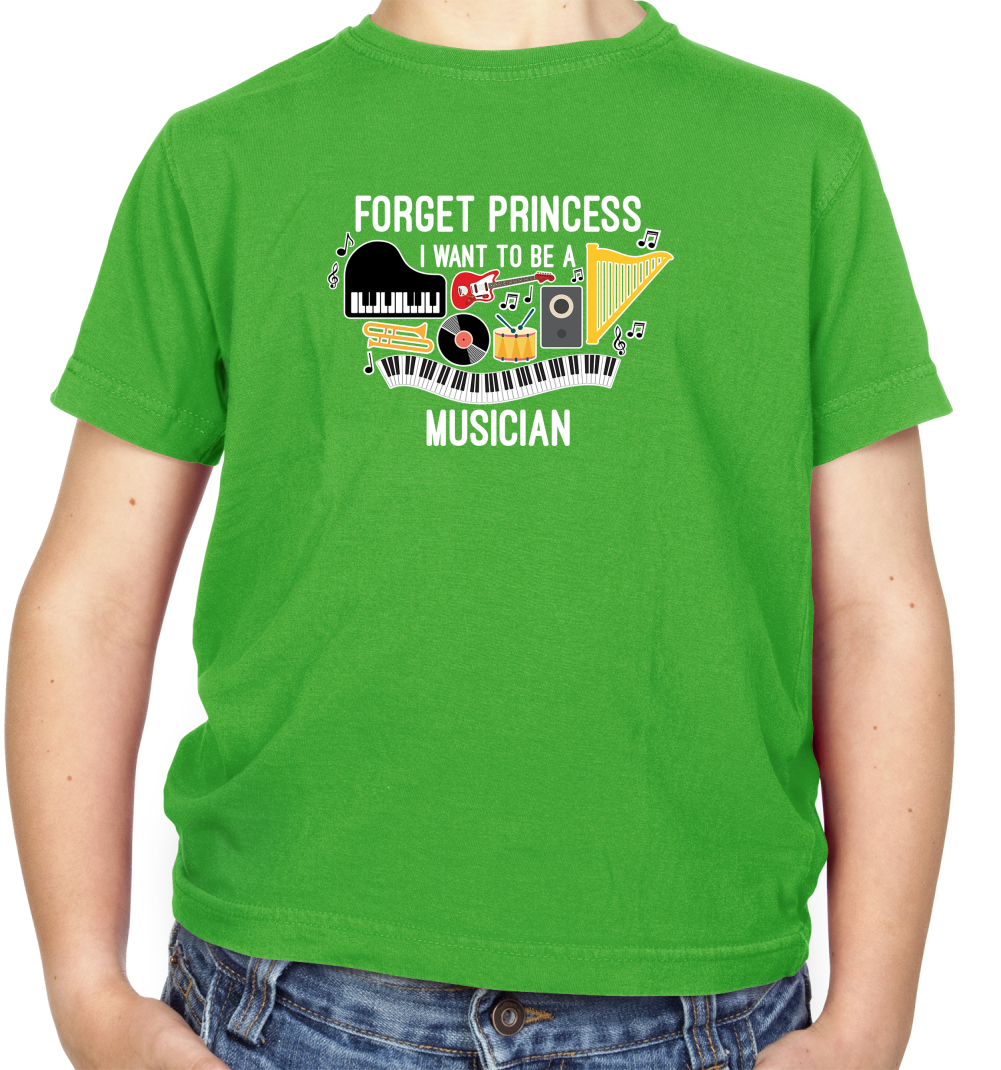 Forget Princess Musician Kids T Shirt