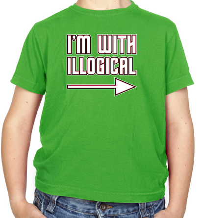 I'm With Illogical Kids T Shirt