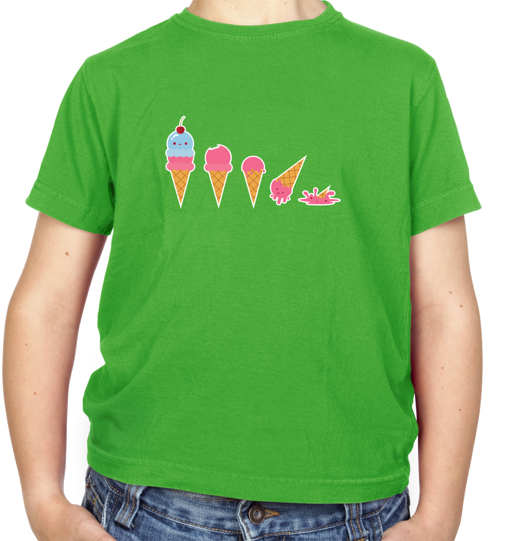Evolution Of Ice Cream Kids T Shirt