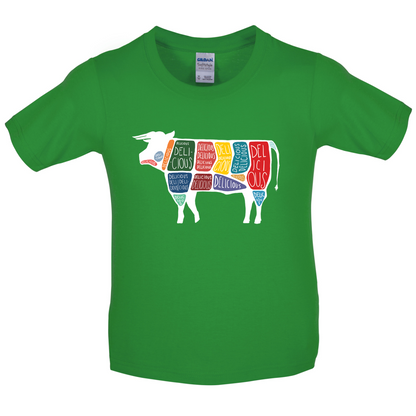 Delicious Cow Kids T Shirt