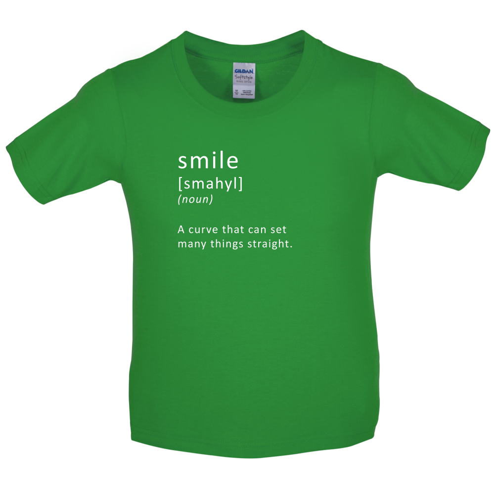 Funny Definition Smile Kids T Shirt