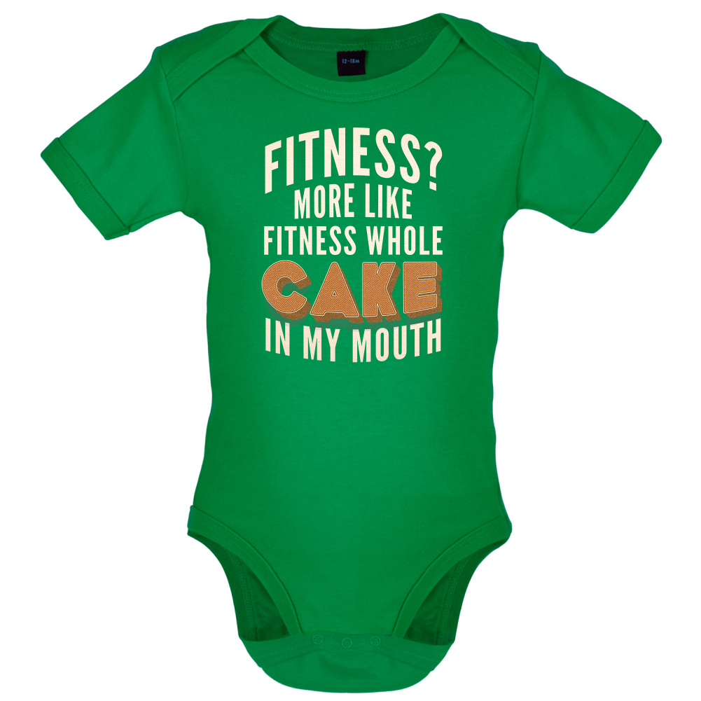 Fitness Cake In My Mouth Baby T Shirt