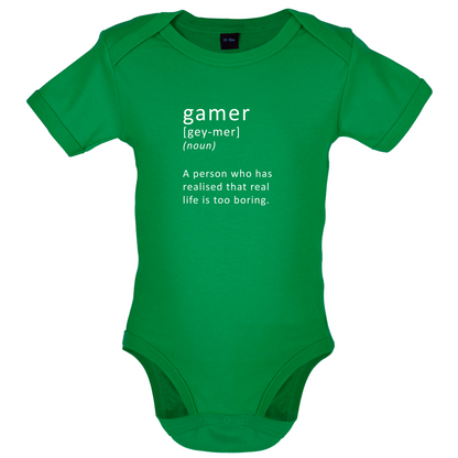 Funny Definition Gamer Baby T Shirt